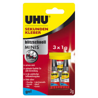 Uhu Sekundenkleber blitzschnell Minis, Gel