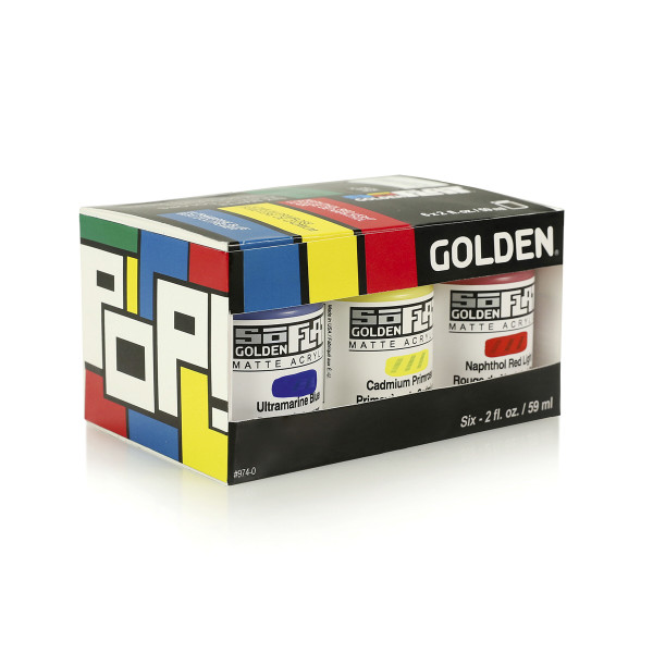 Golden Set de peintures acryliques So Flat Pop