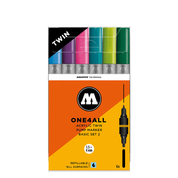 Molotow ONE4ALL Twin Acrylmarker-Set
