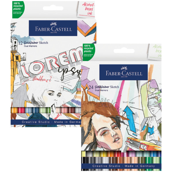 Faber-Castell Goldfaber Sketch Set de marqueurs