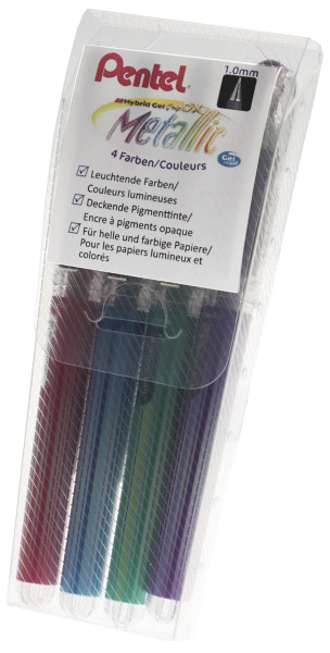 Pentel Hybrid Gel-Tintenroller Metallic Sets