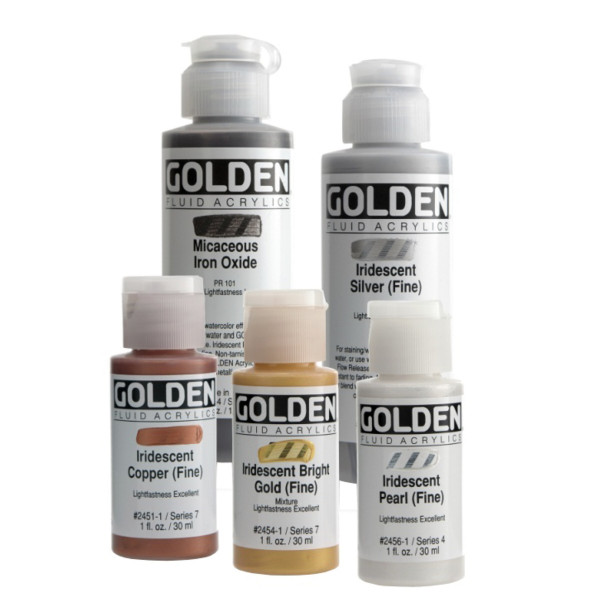 Golden Fluid Acrylics Iridescent Colors