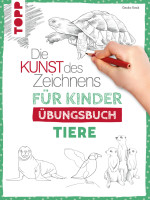 Kunst d. Zeichnens Kinder Tiere Übungsbuch | frechverlag