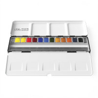 [CH] 12x 1/2-Näpfchen | Winsor & Newton Aquarellfarbe 30 Jahre boesner Edition