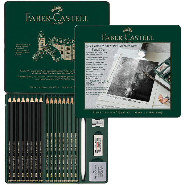 Faber-Castell Set Pitt Graphite Matt 9000