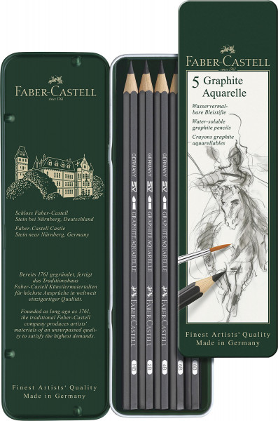 Faber-Castell Set de 5 crayons (HB–8B)