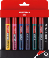 Talens Amsterdam Acrylmarker-Set, Basisfarben