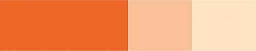 teinte orange de cadmium